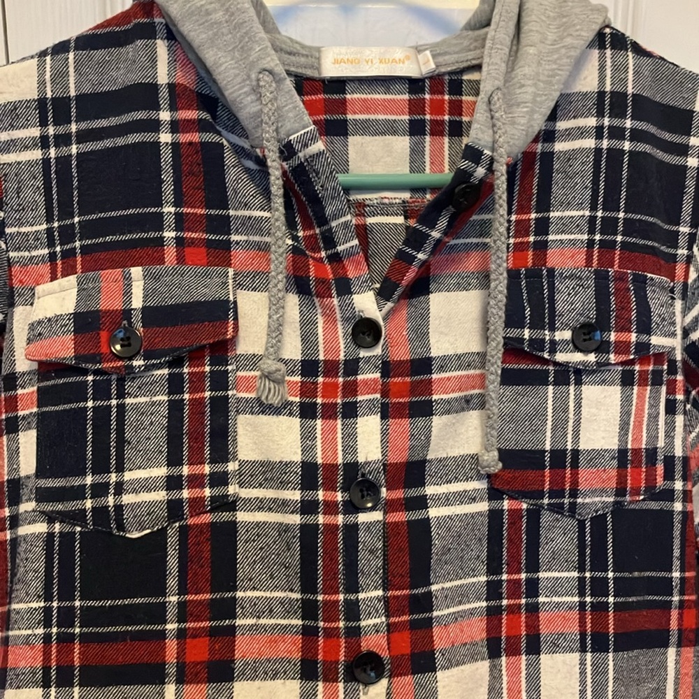 🌸  3/$15 Plaid button down sweater - Picture 4 of 9